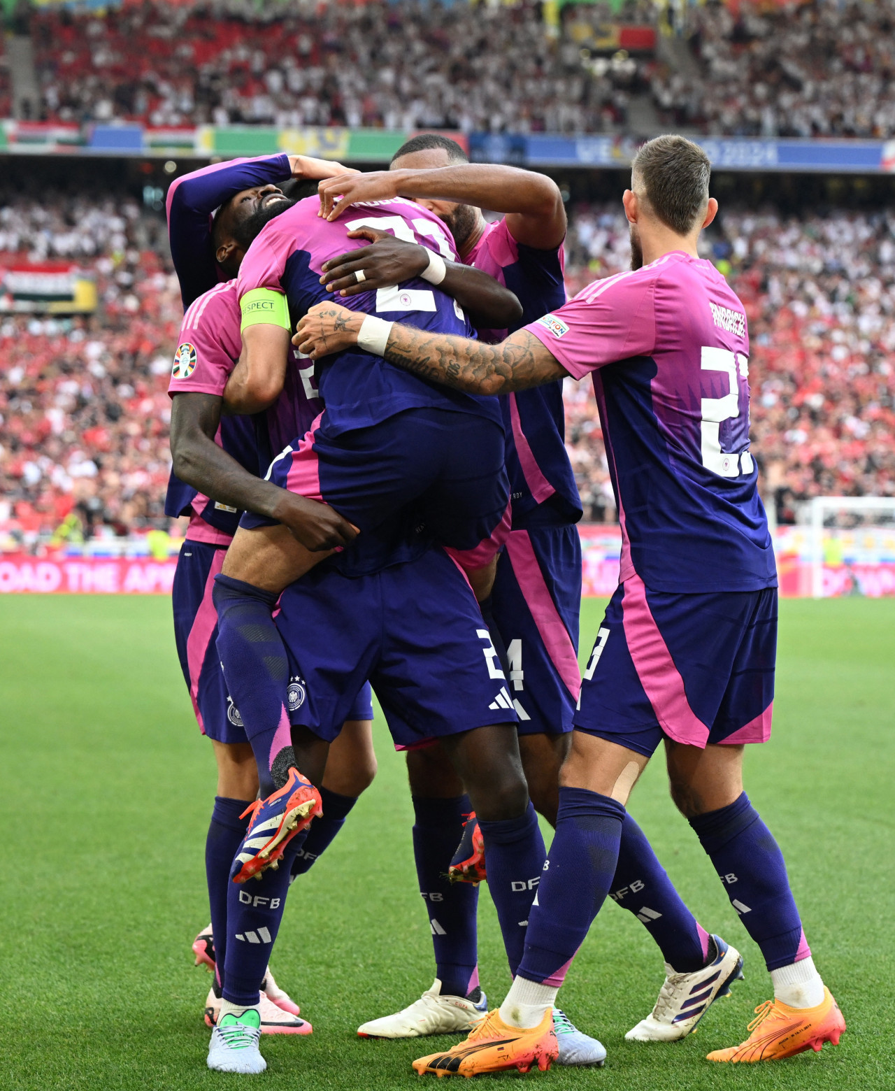 La Selección de Alemania venció 2-0 a Hungría. Foto: Reuters.