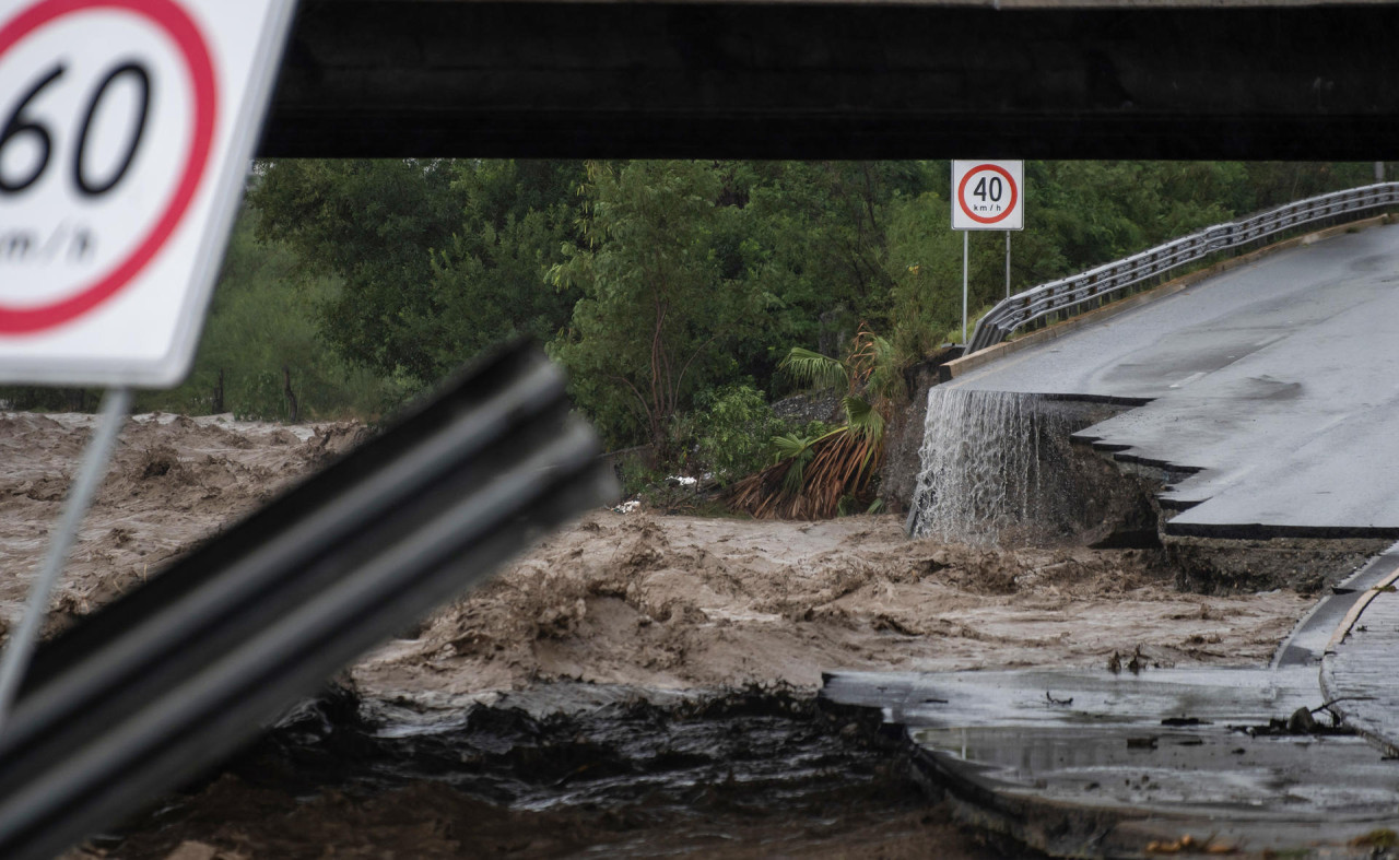 Tormenta tropical Alberto en México. Foto: EFE.