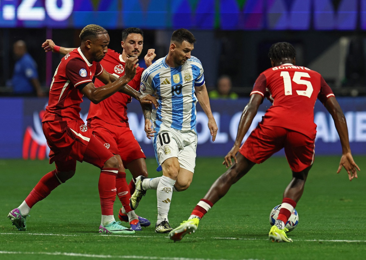 Lionel Messi; Selección Argentina vs. Canadá; Copa América 2024. Foto: Reuters.