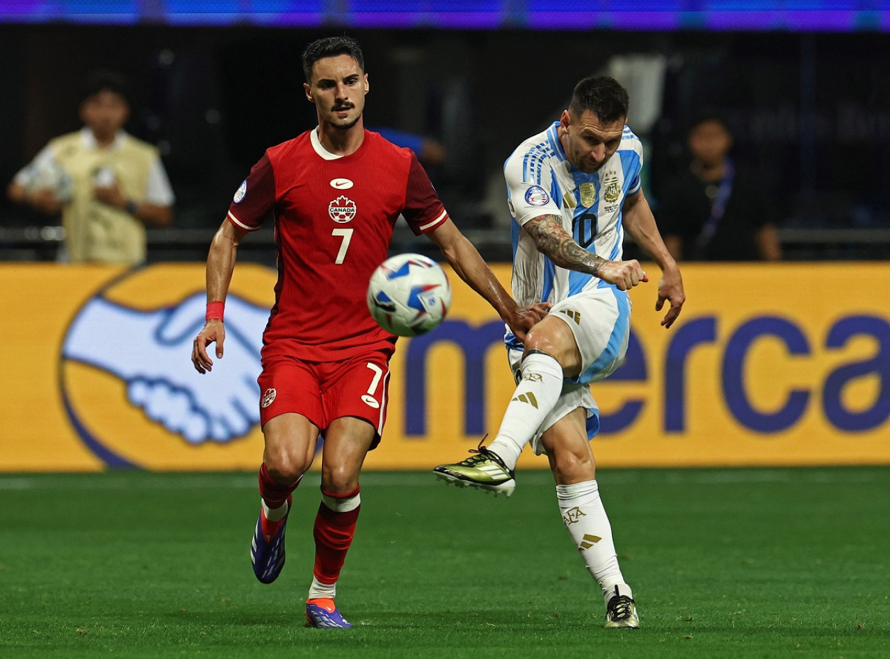 Lionel Messi; Selección Argentina vs. Canadá; Copa América 2024. Foto: Reuters.