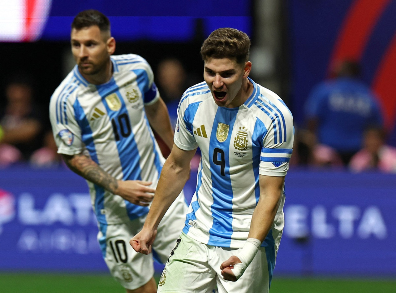 Julián Álvarez; Selección Argentina vs. Canadá; Copa América 2024. Foto: Reuters.