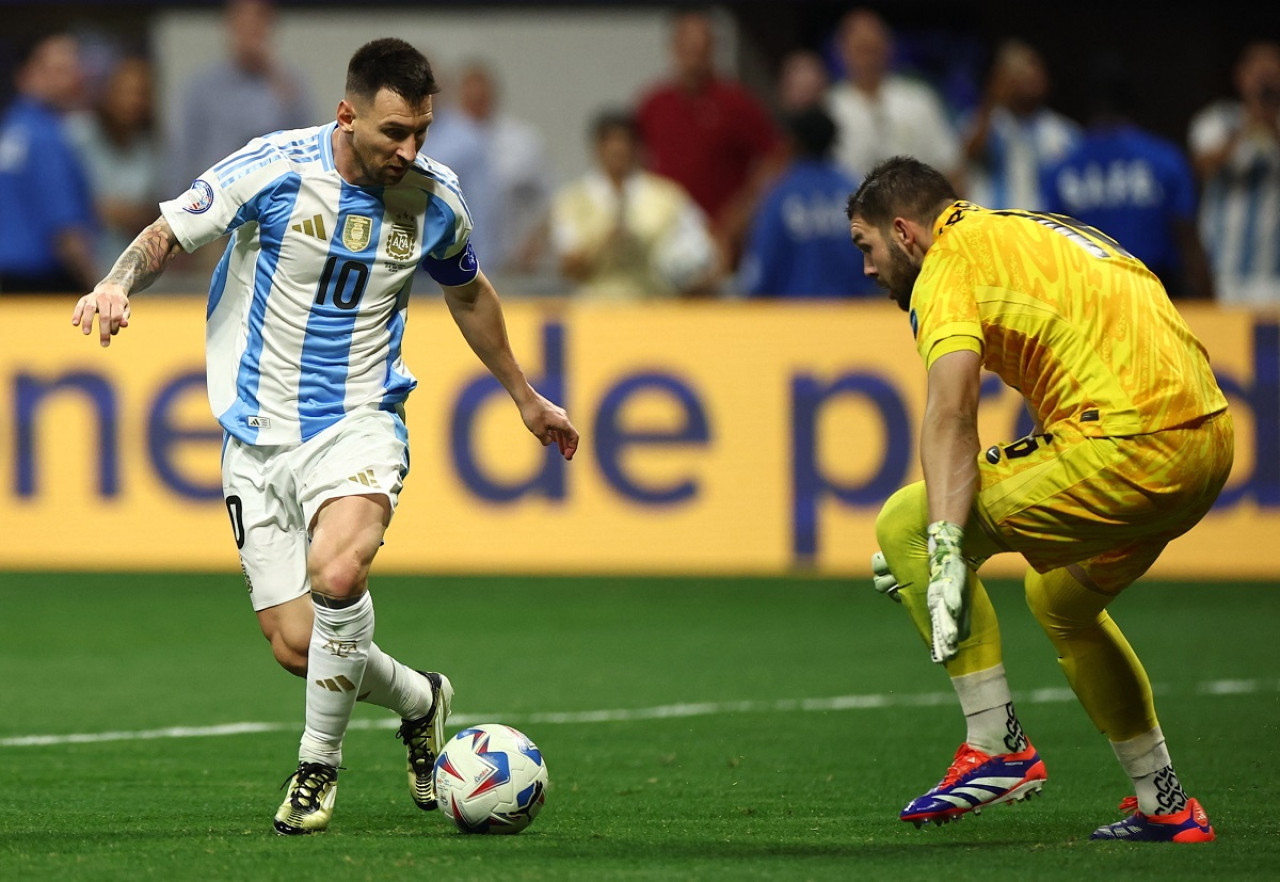 Lionel Messi; Selección Argentina vs. Canadá; Copa América 2024. Foto: Reuters.