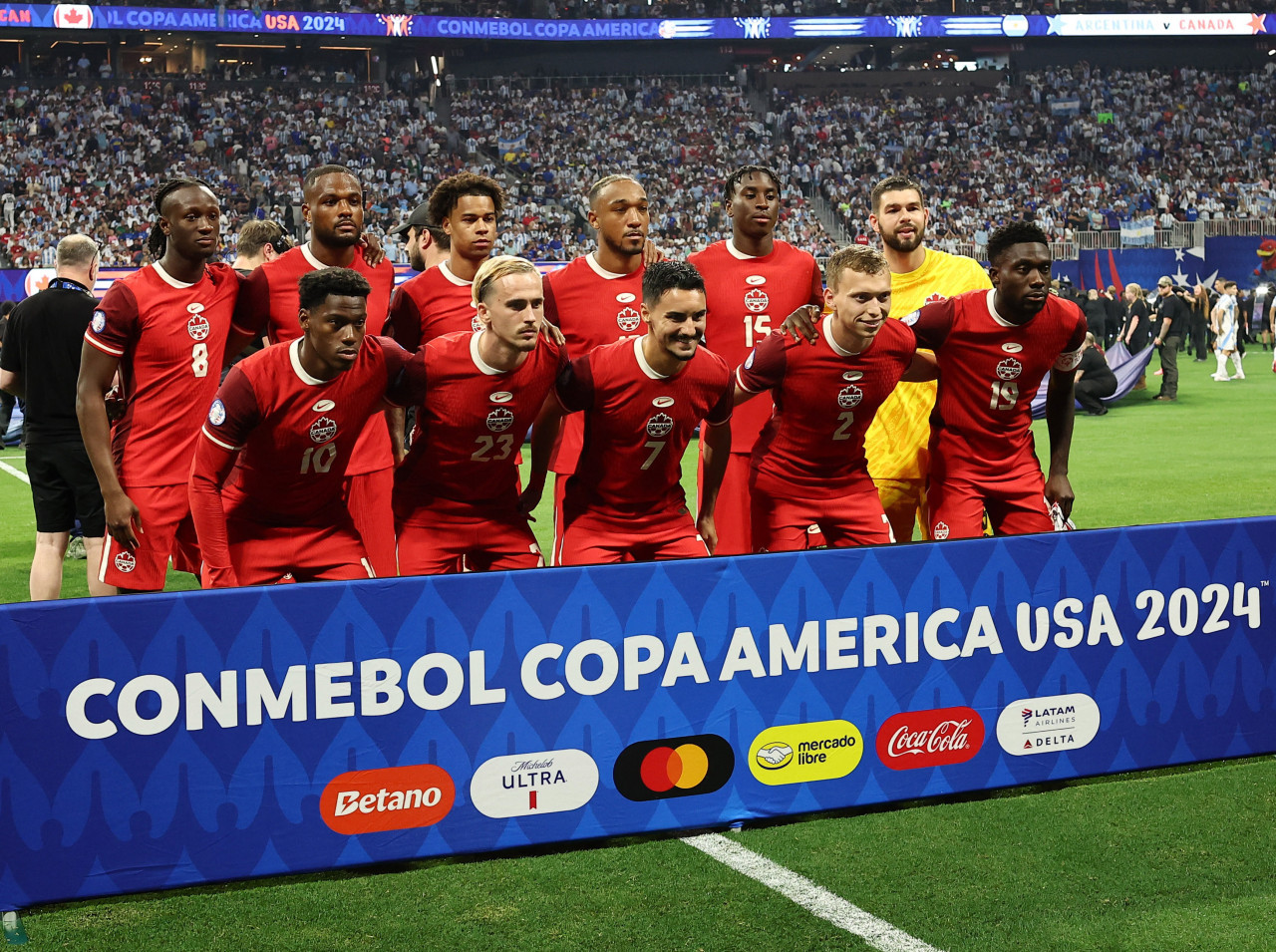 La Selección de Canadá en la Copa América 2024. Foto: Reuters.