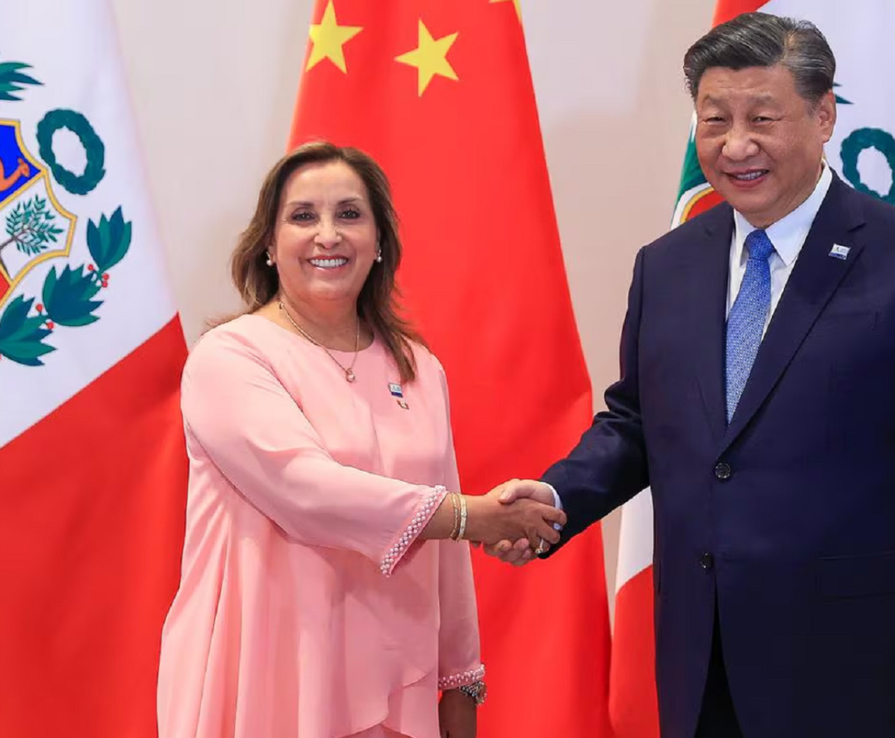 Dina Boluarte y Xi Jinping, Perú y China. Foto: EFE