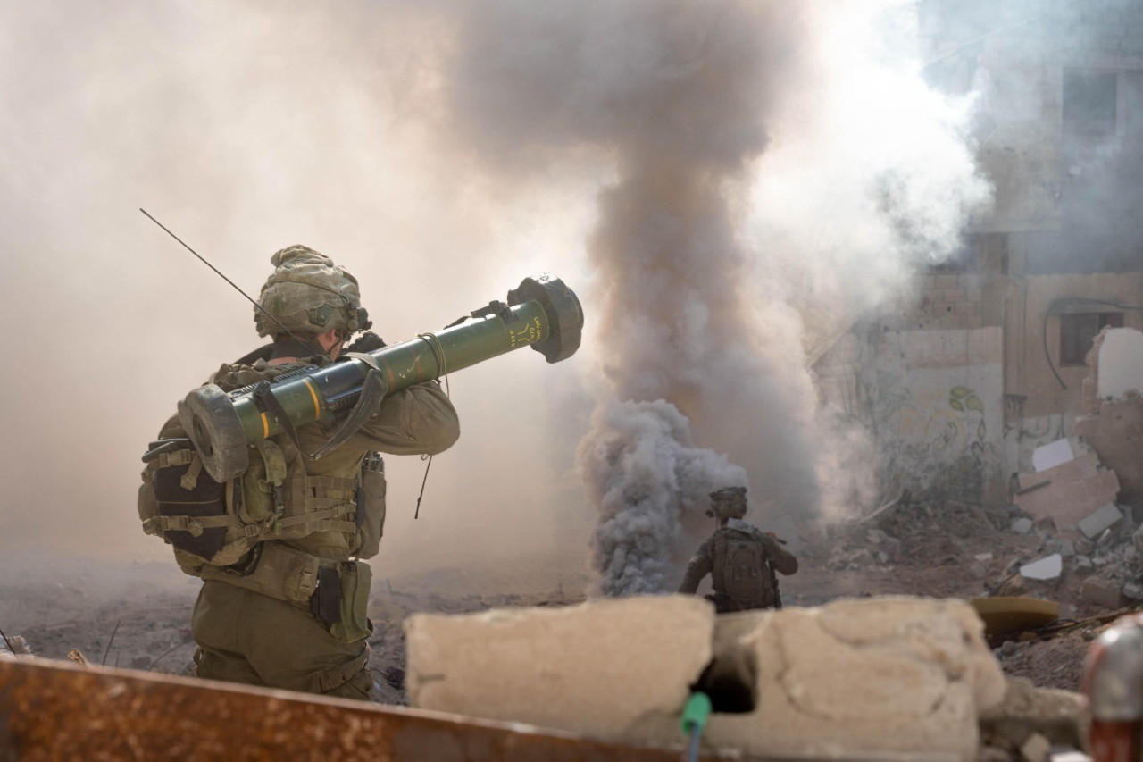 Soldados israelíes en la Franja de Gaza; guerra Israel-Hamás: Foto: X @idfonline