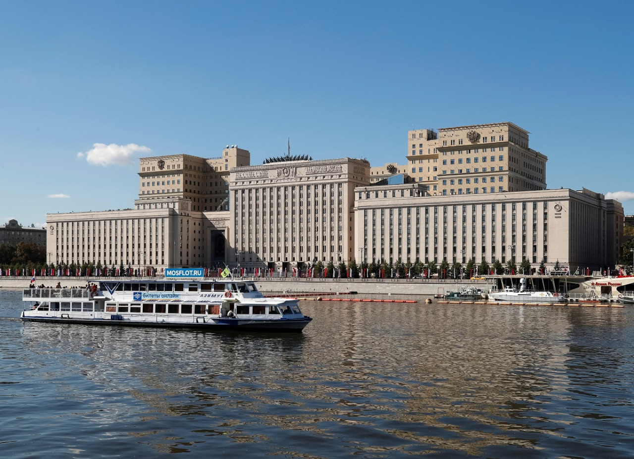 Ministerio de Defensa en Moscú, Rusia. Foto: Reuters.