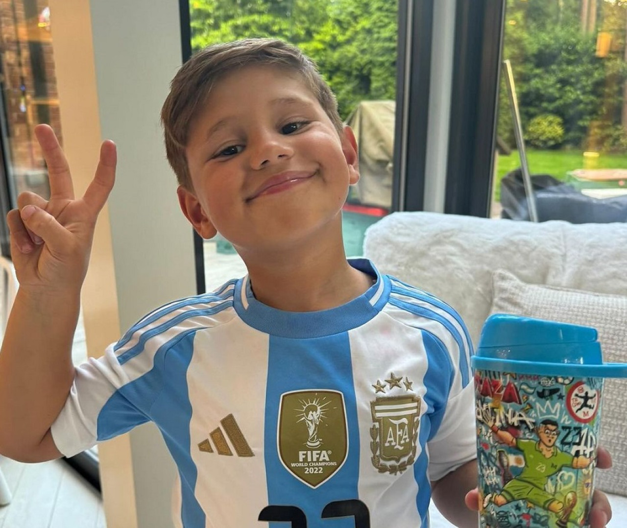 El hijo de Emiliano "Dibu" Martínez. Foto: Instagram @emi_martinez26.