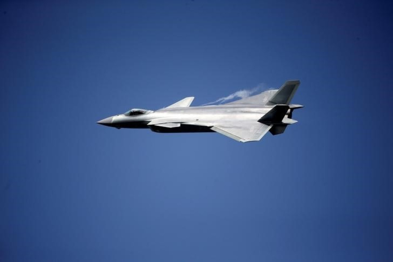 Chengdu J-20; avión de combate de China. Foto: Reuters.