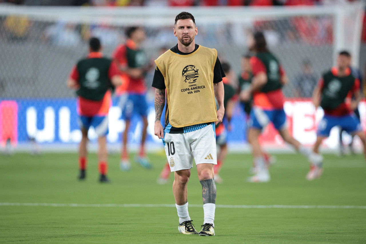 Lionel Messi, en el MetLife Stadium. Foto: Reuters.