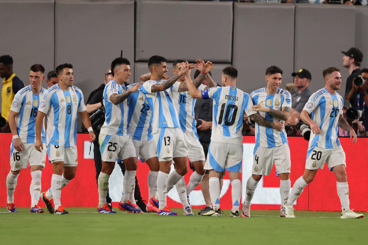 Selección Argentina en Copa América 2024. Foto: EFE.