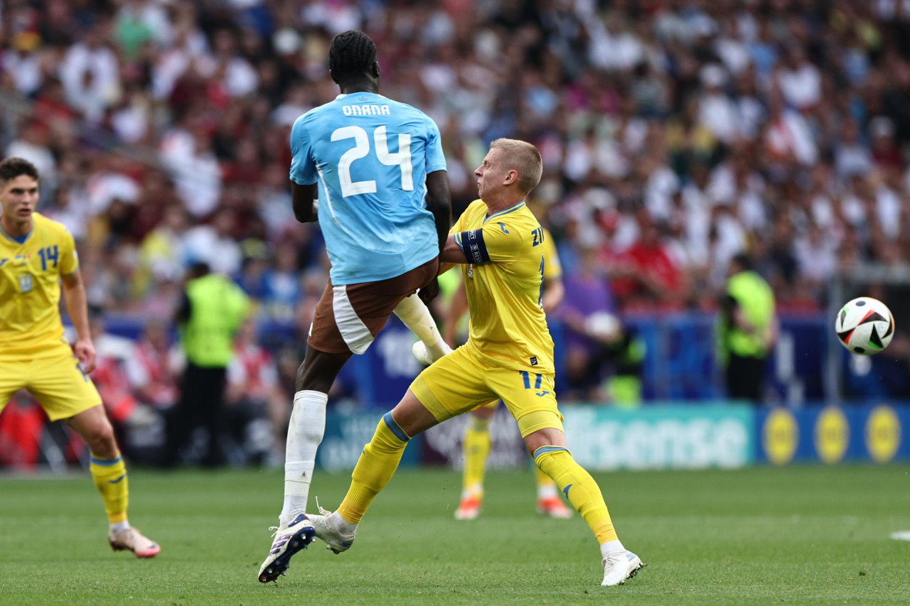 Ucrania vs Bélgica, Eurocopa. Foto: EFE