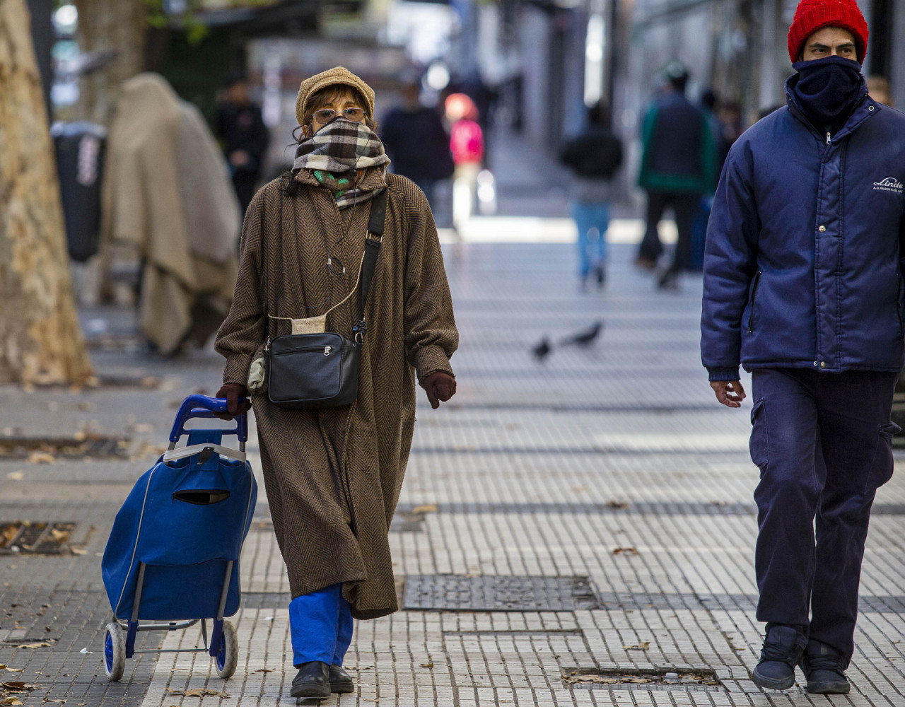 Ola polar en Buenos Aires. Foto: NA