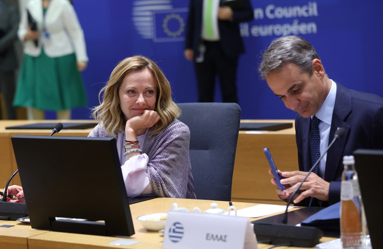 Giorgia Meloni, primera ministra de Italia. Foto: Reuters.