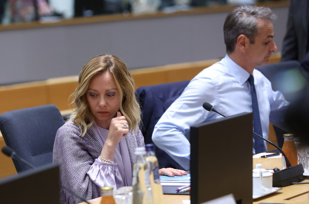 Giorgia Meloni, primera ministra de Italia. Foto: Reuters.