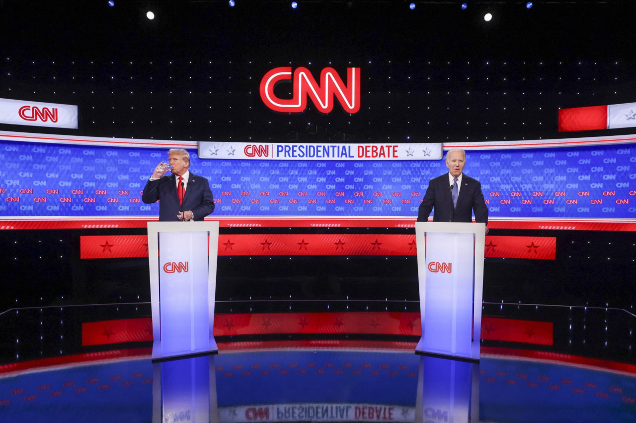 Joe Biden y Donald Trump, debate presidencial Estados Unidos. Foto: EFE.