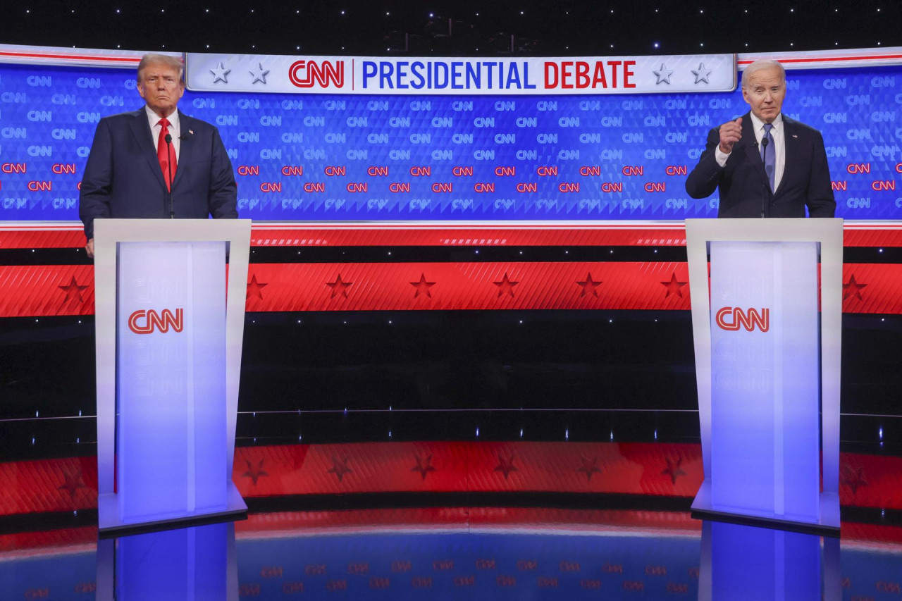 Joe Biden y Donald Trump, debate presidencial Estados Unidos. Foto: EFE.