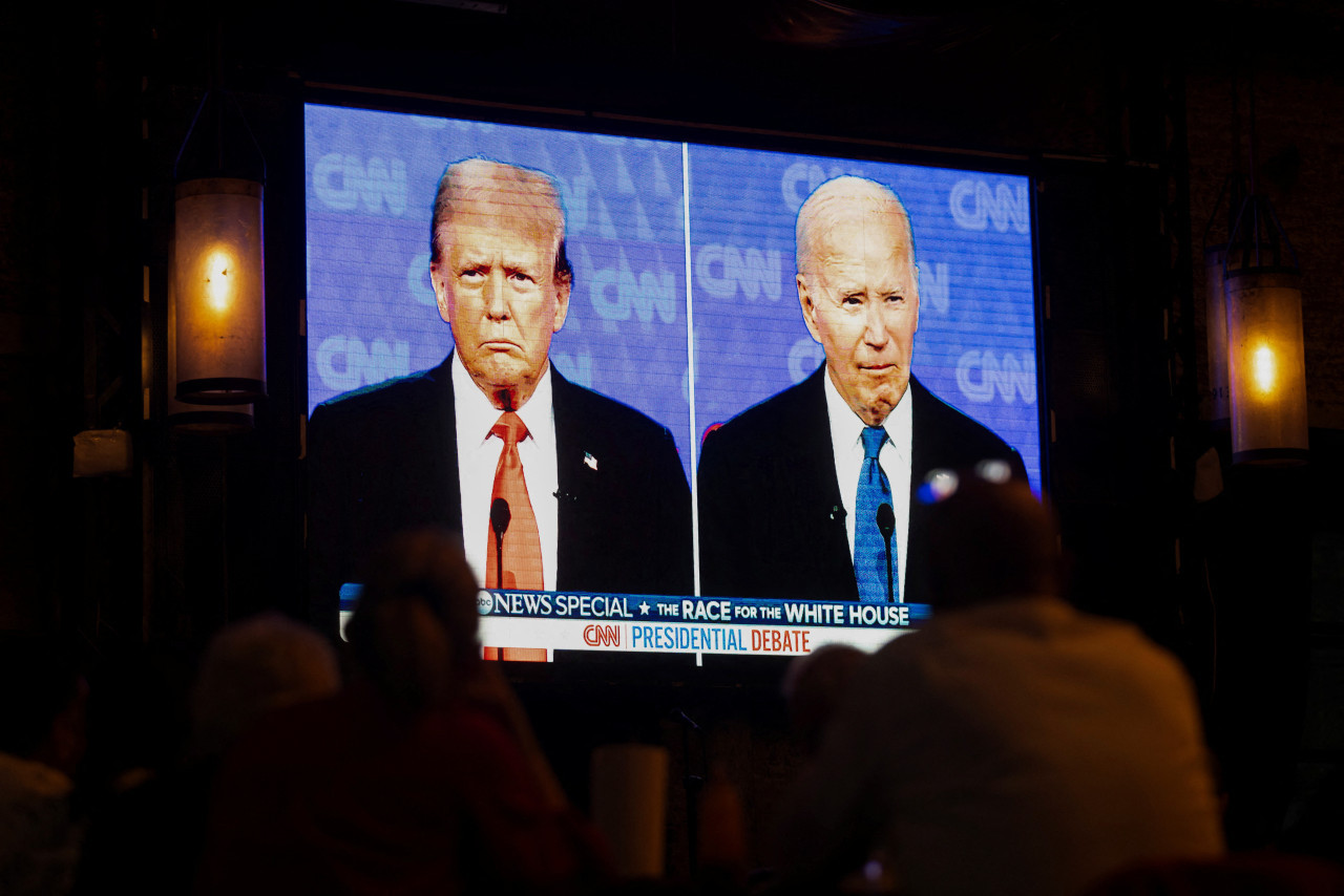 Joe Biden y Donald Trump, debate presidencial Estados Unidos. Foto: Reuters.