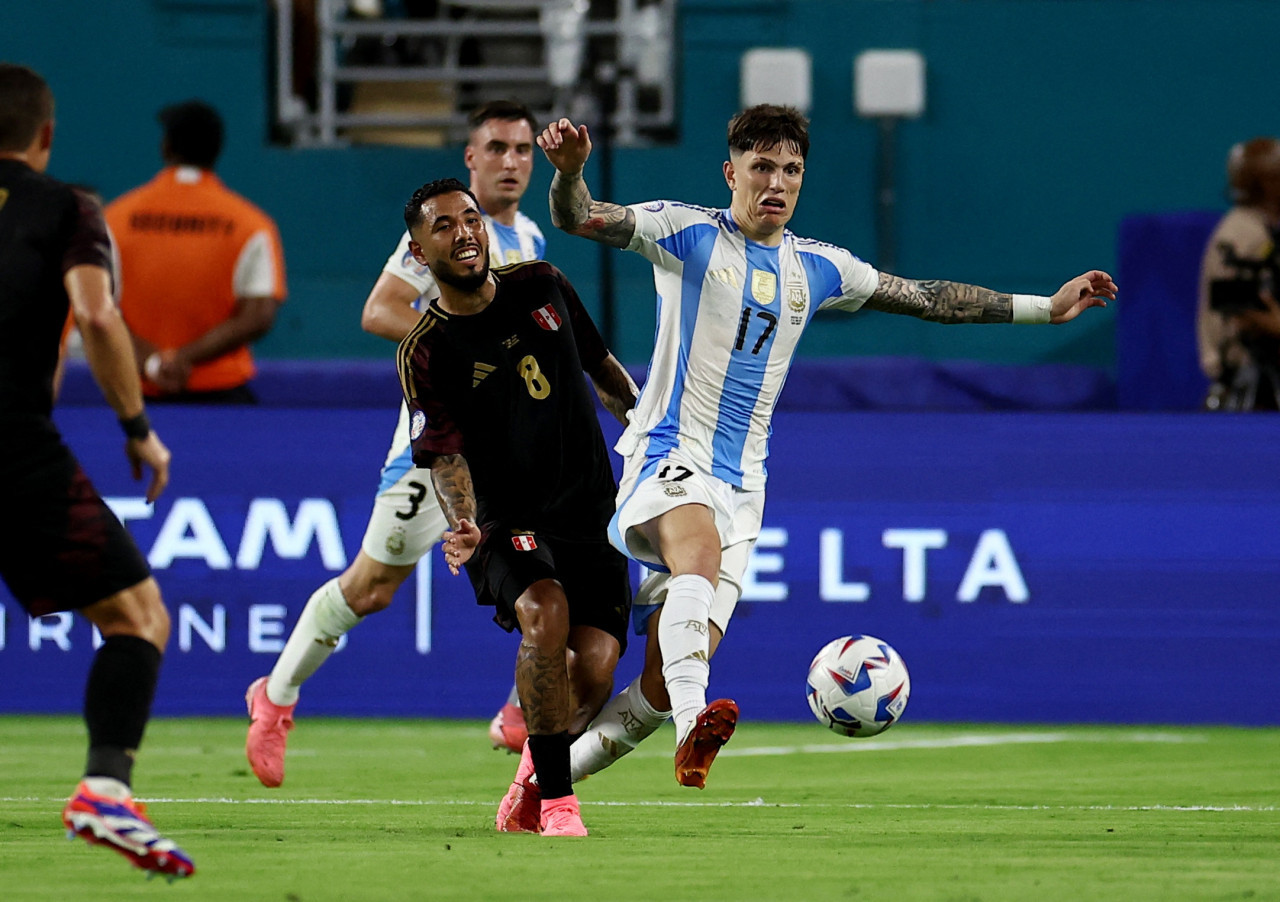 Argentina vs Perú. Foto: Reuters