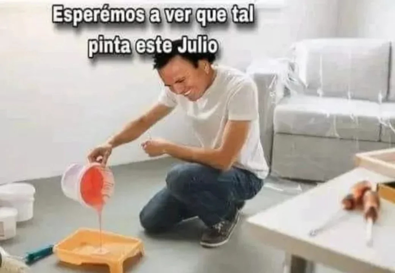 Memes de julio. Foto: redes sociales.