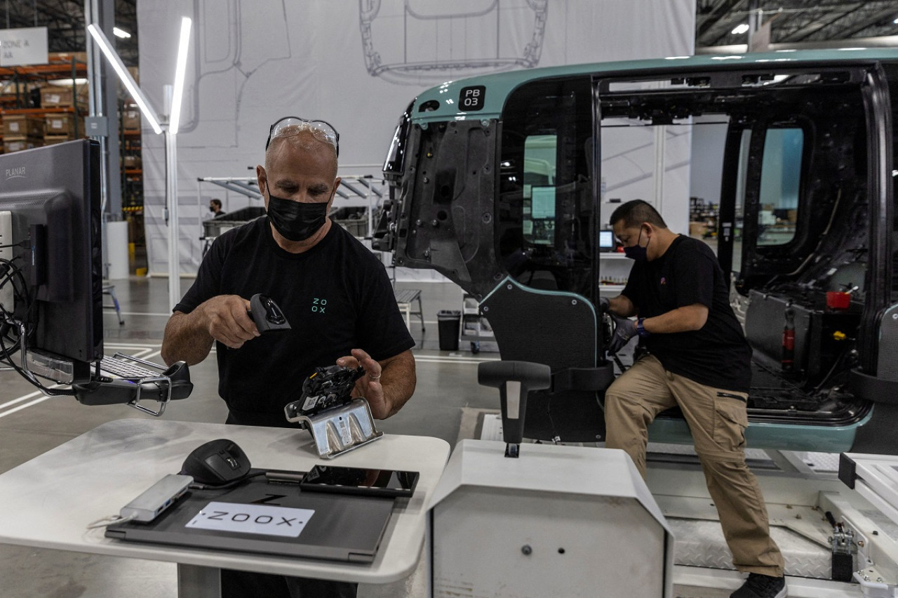 Zoox, el robotaxi del futuro diseñado por Amazon. Foto: Reuters.