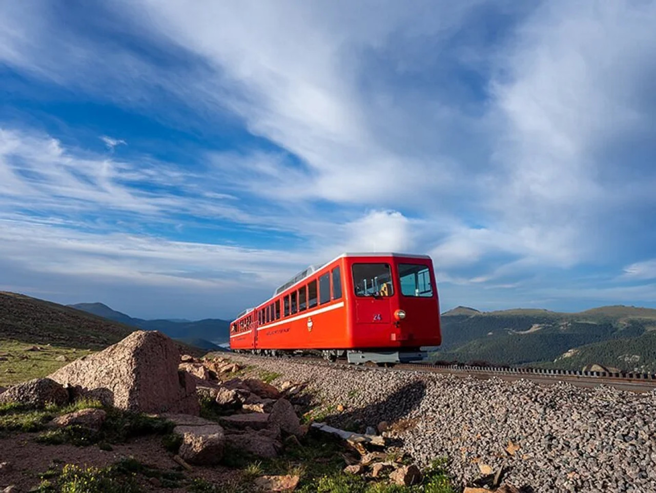 Ferrocarril Pikes Peak Cog. Foto: NA