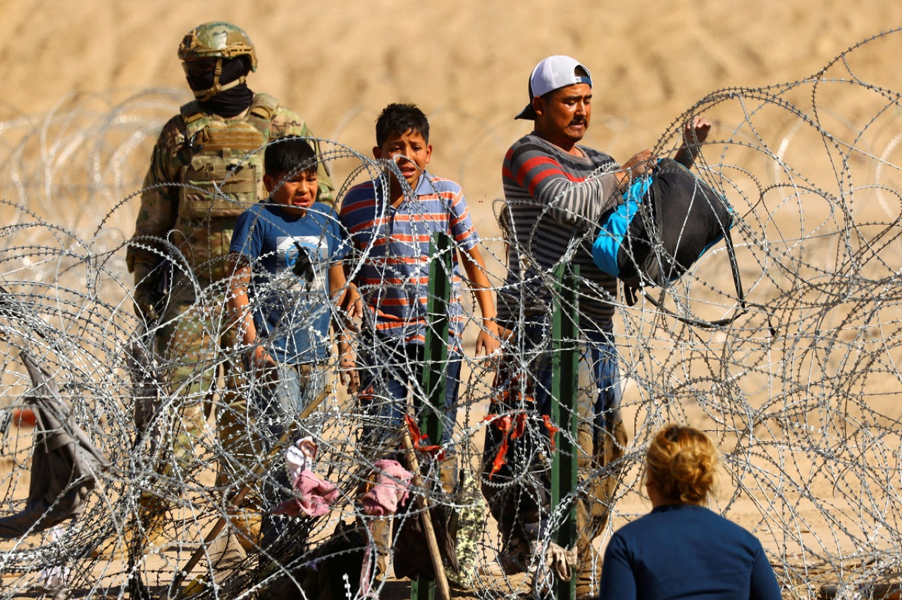 Migrantes varados en Ciudad Juárez. Foto: Reuters.