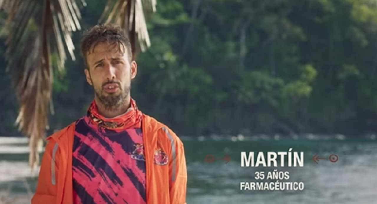 Martín, participante de "Survivor Expedición Robinson". Foto: captura Telefe.