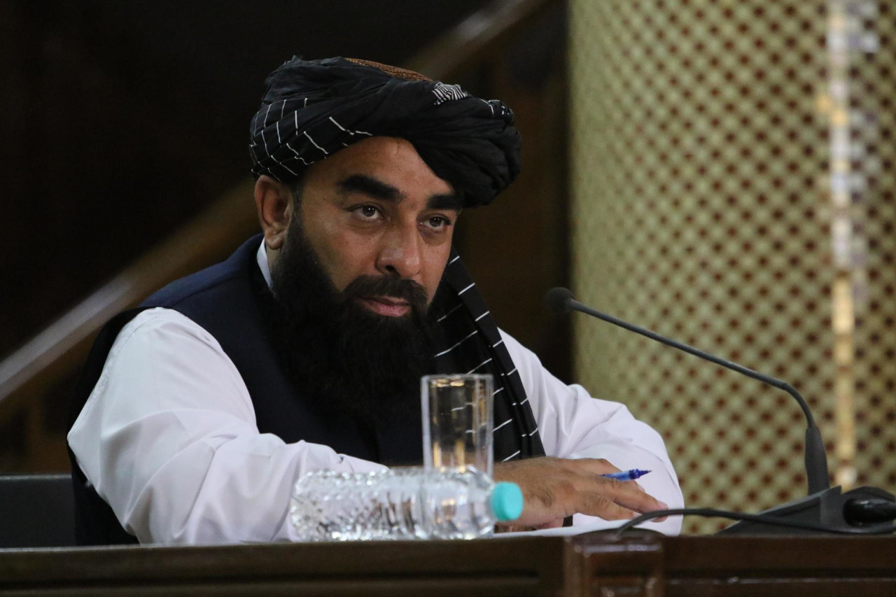 Zabiullah Mujahid, líder de los talibanes. Foto: EFE.