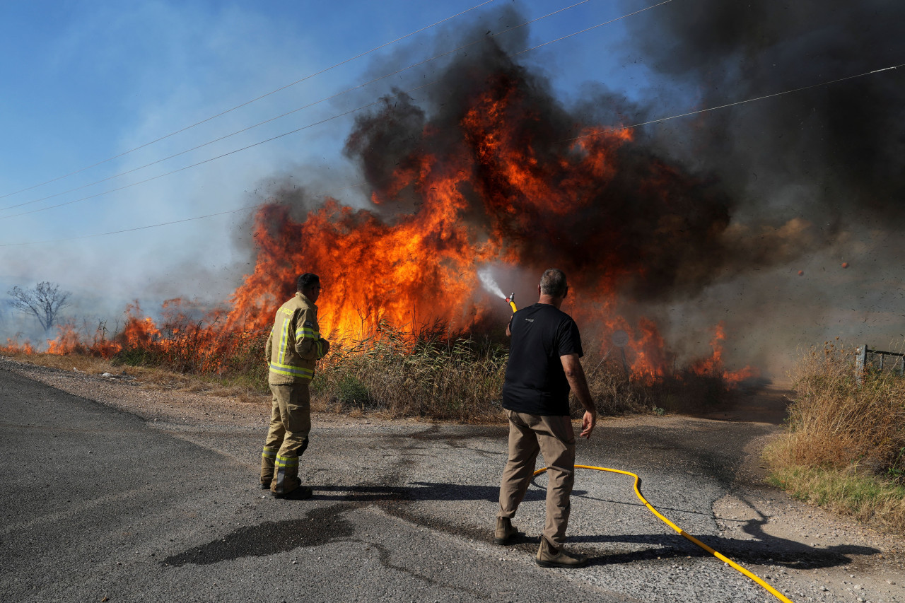 Ataque de Hezbollah a Israel. Foto: Reuters.