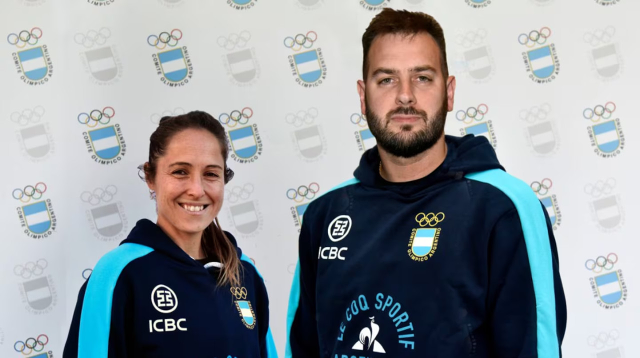 Rocío Sánchez Moccia y Luciano De Cecco. Foto: X @PrensaCOA