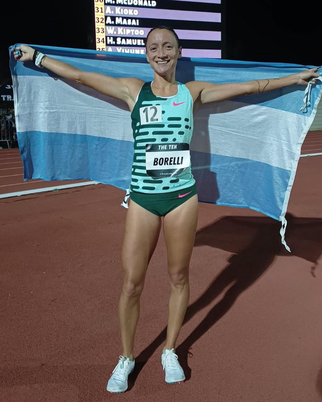 Florencia Borelli, maratonista argentina que nos representará en los JJOO. Foto Instagram.