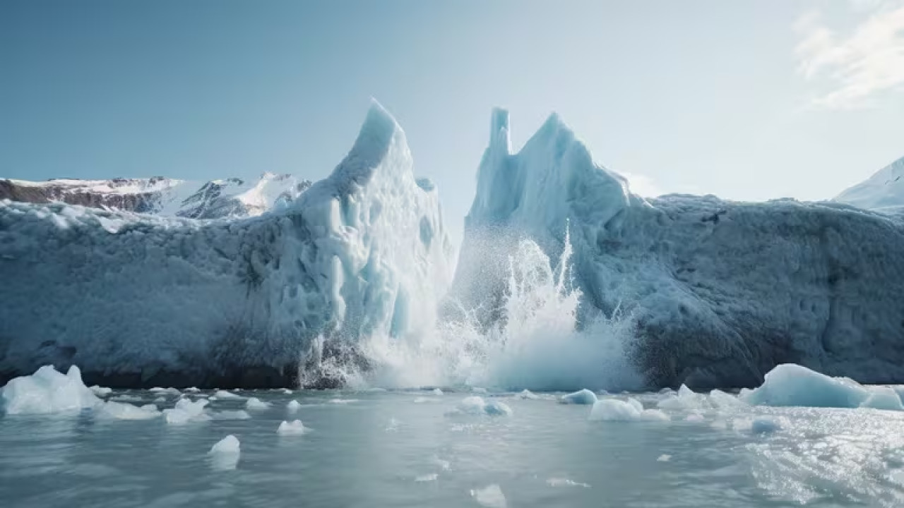 Derretimiento de glaciares. Foto: X/@FMCenterNoticia