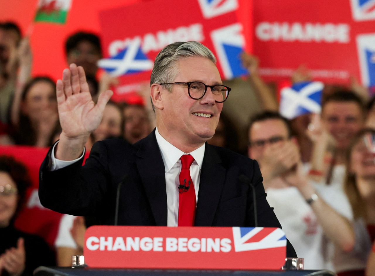 Keir Starmer, nuevo primer ministro de Reino Unido. Foto: Reuters.