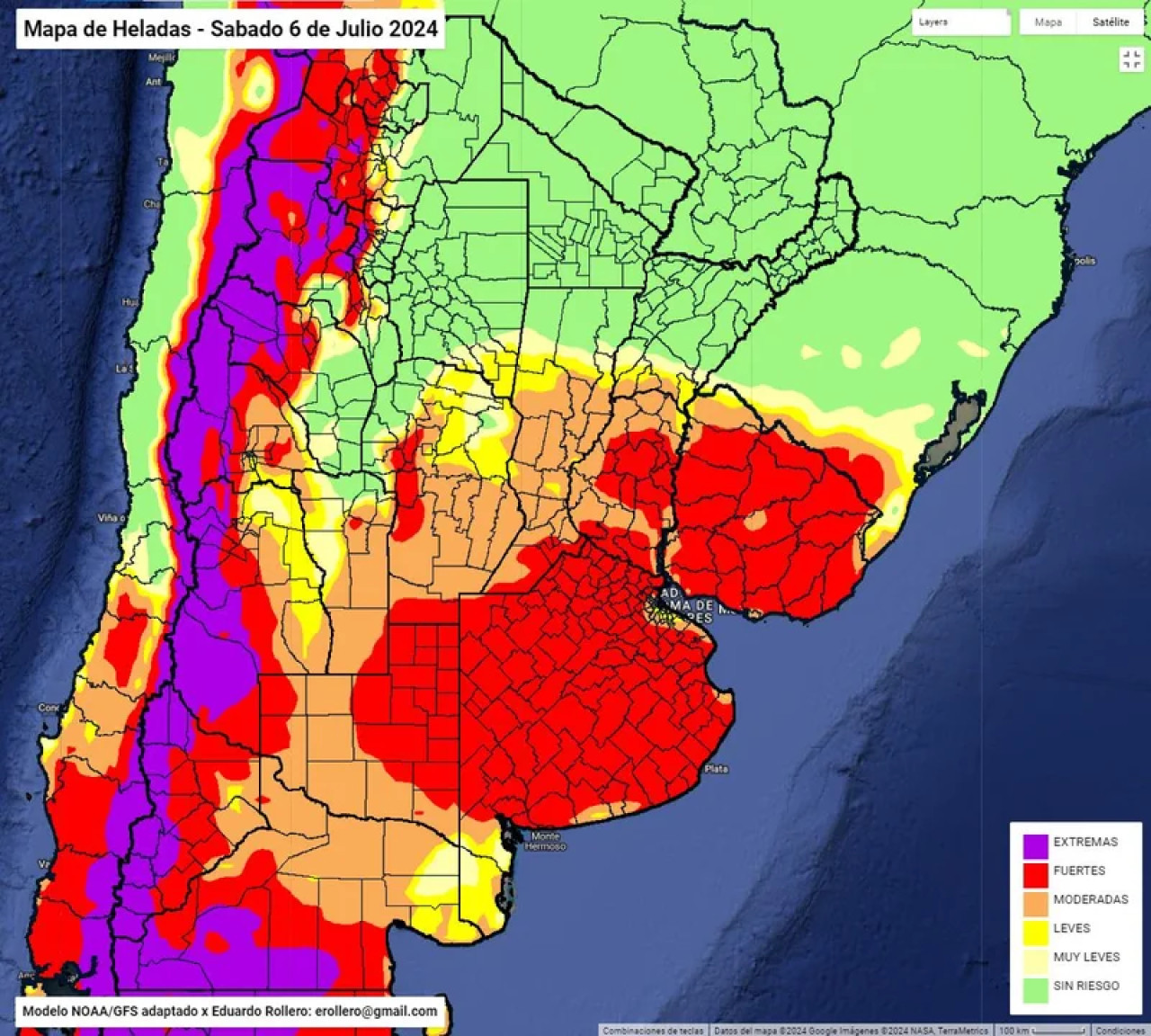 Alerta por ola de frío. Foto: NA