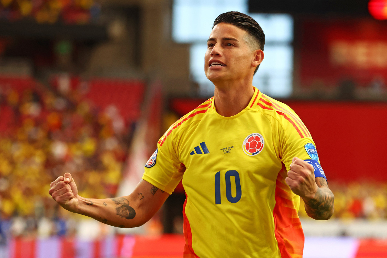 James Rodríguez, Colombia vs Panamá, Copa América 2024. Foto: Reuters