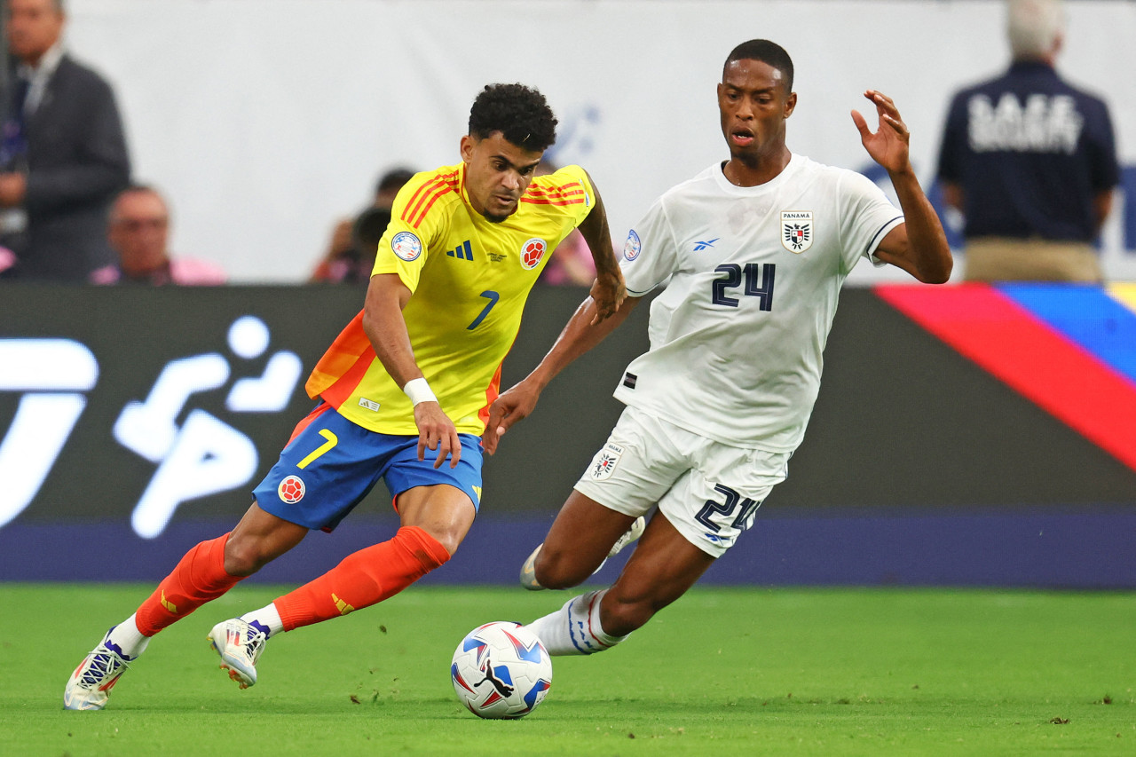 Luis Díaz, Colombia vs Panamá, Copa América 2024. Foto: Reuters