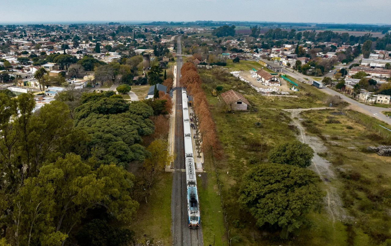 Tren que va a Baradero. Foto NA.