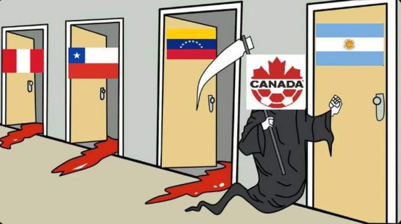 Memes de Argentina-Canadá. Foto: redes sociales.