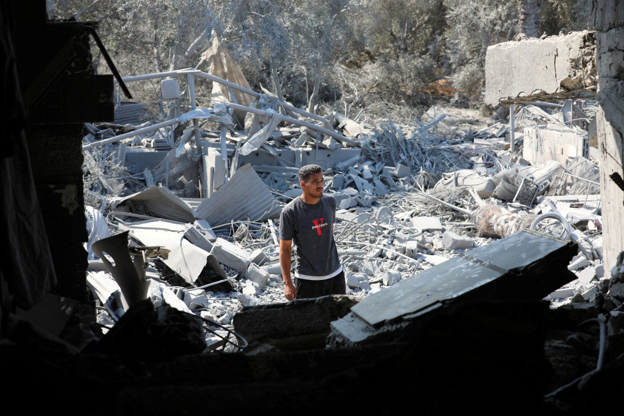 Ataques israelíes en Jan Yunis, en Gaza. Foto: EFE.