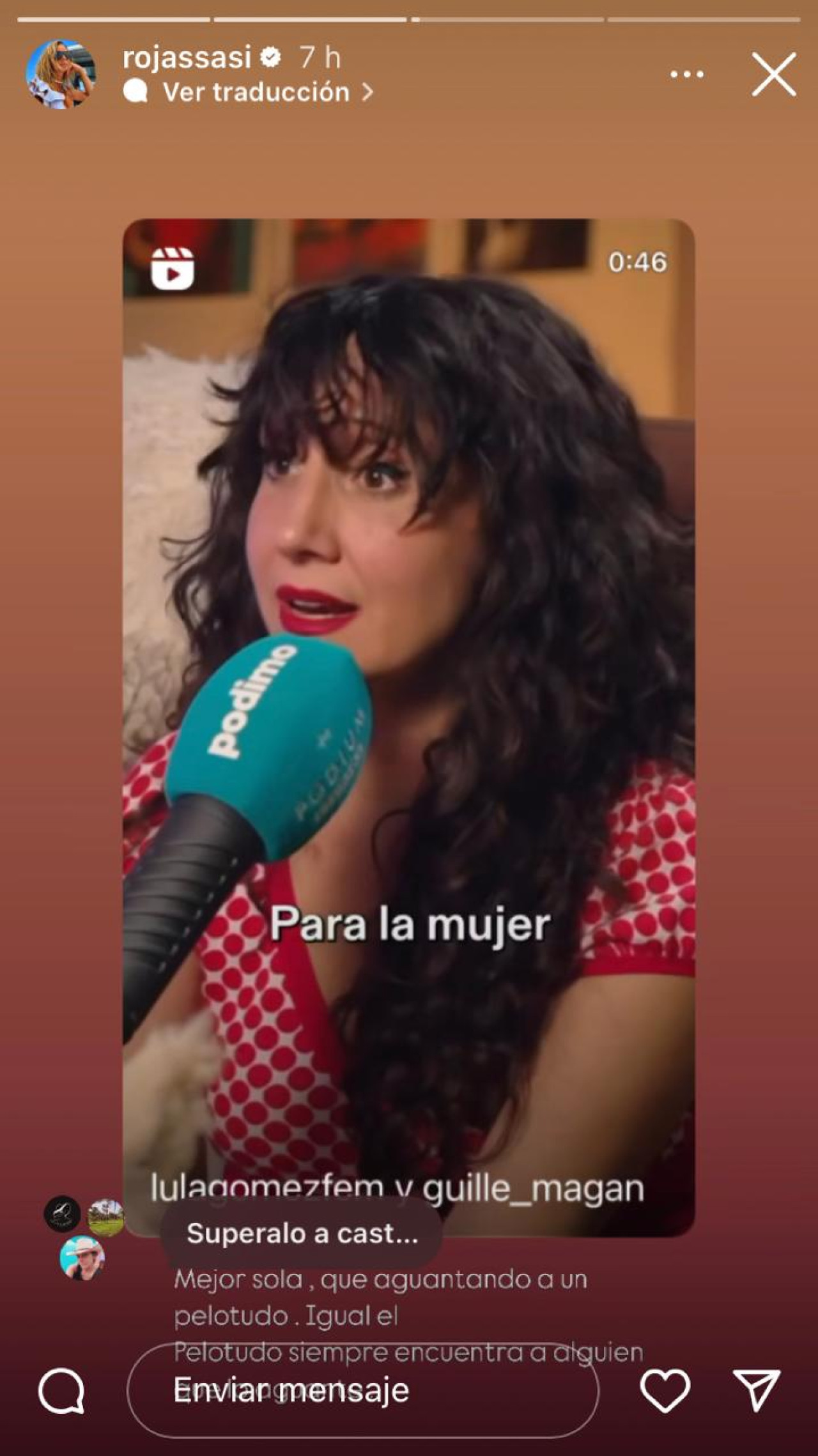 La indirecta de Sabrina Rojas en Instagram