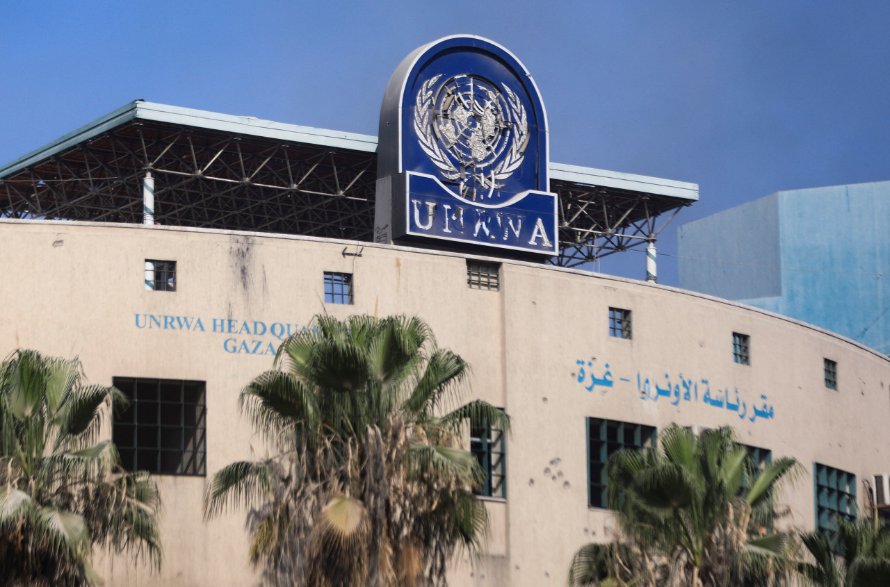 Sede de la UNRWA en la ciudad de Gaza. Foto: Reuters