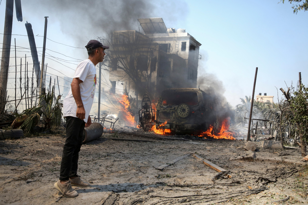 Ataque de Israel en zona humanitaria en Gaza. Foto: Reuters