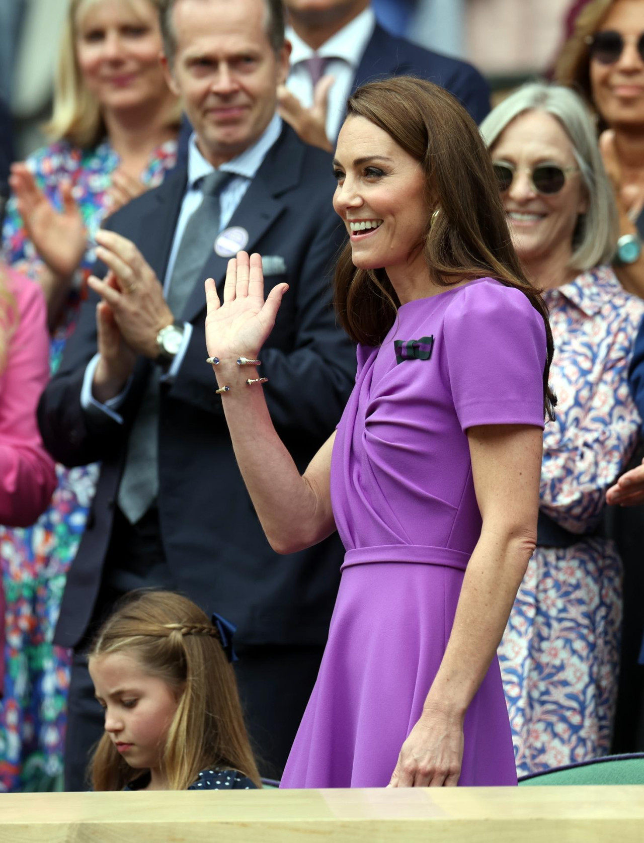 Kate Middleton en Wimbledon. Foto: EFE.