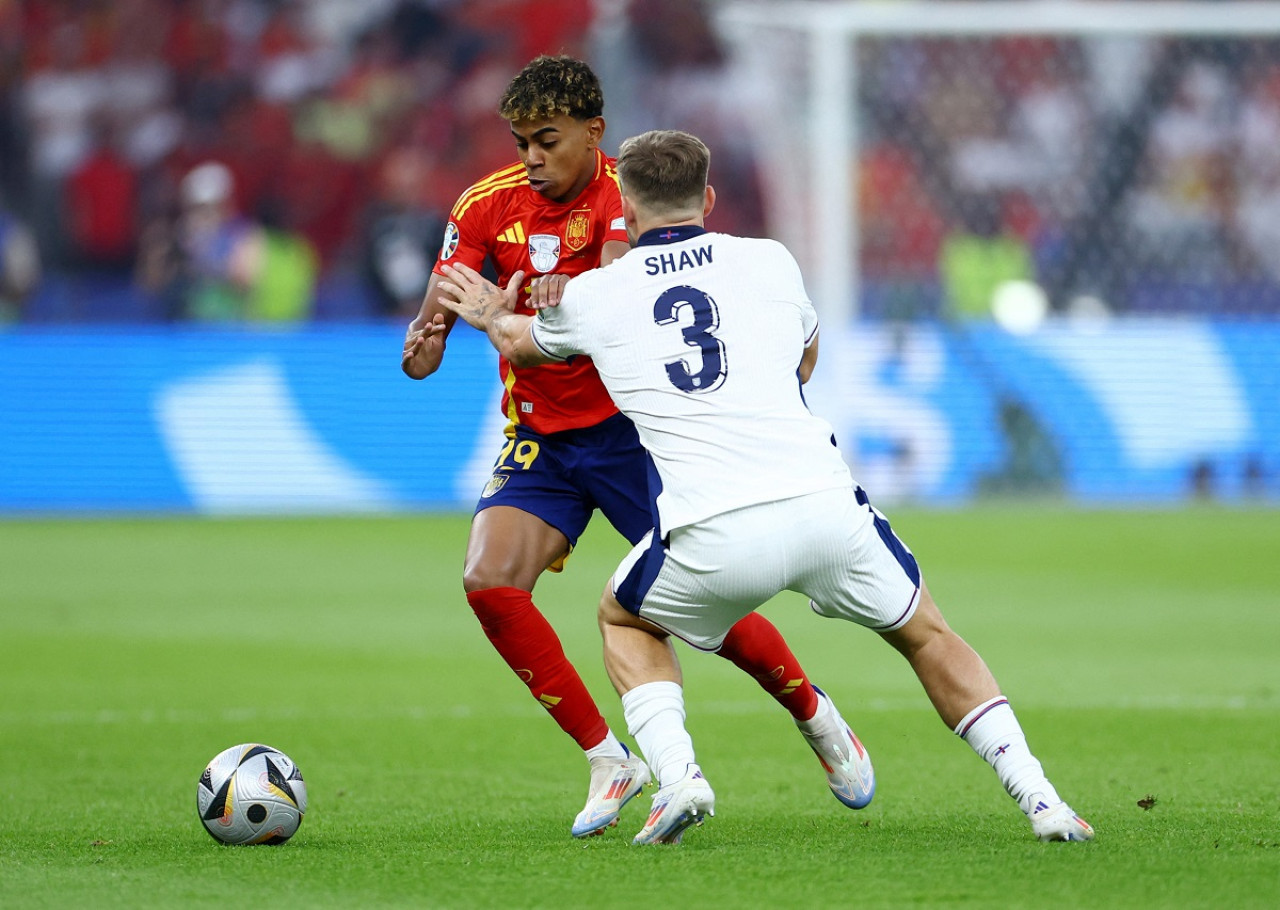 Lamine Yamal; España vs. Inglaterra; Eurocopa 2024. Foto: Reuters.