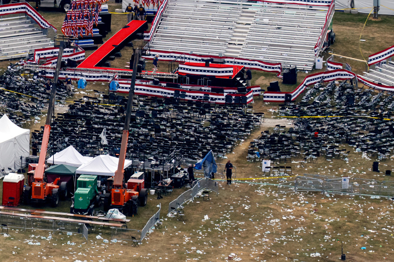 Se investigan las causas del intento de asesinato a Trump. Foto: Reuters.