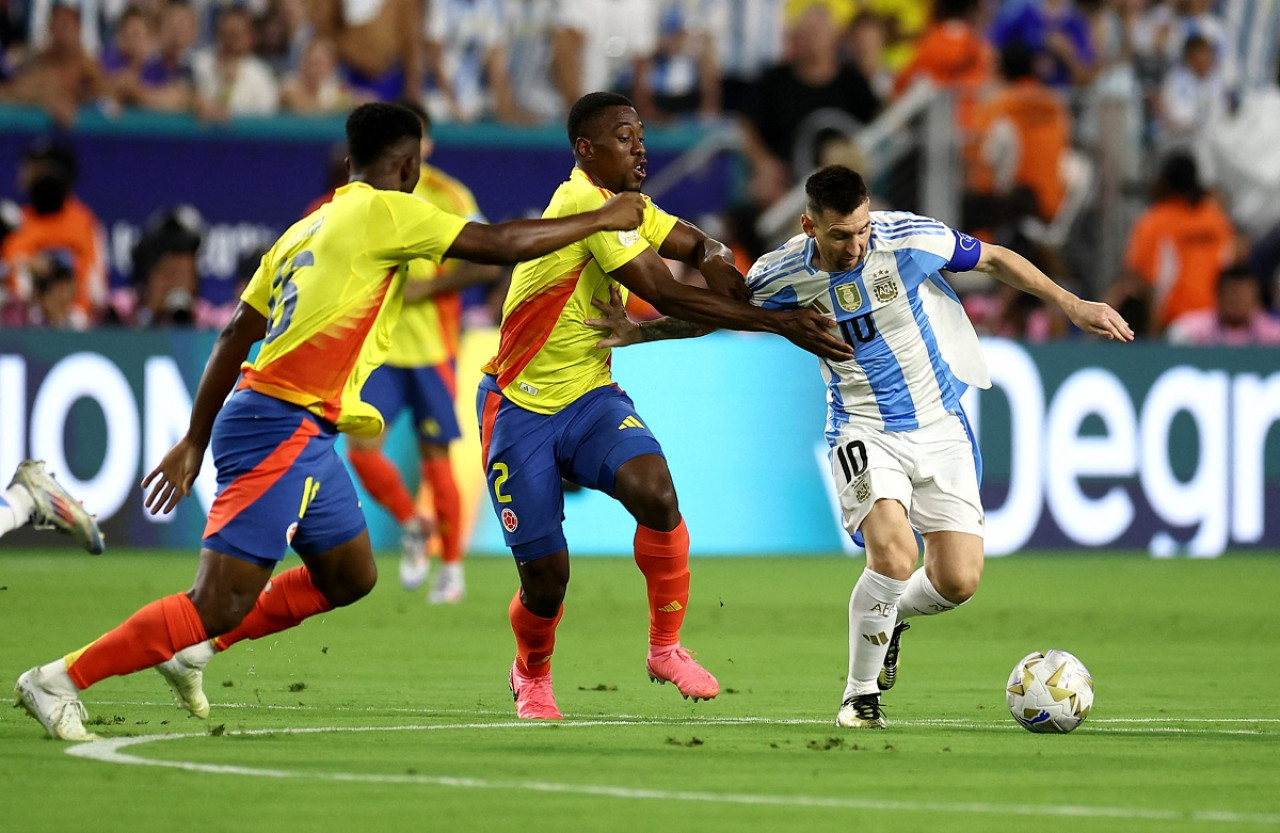 Lionel Messi; Argentina vs. Colombia; Copa América 2024. Foto: Reuters.