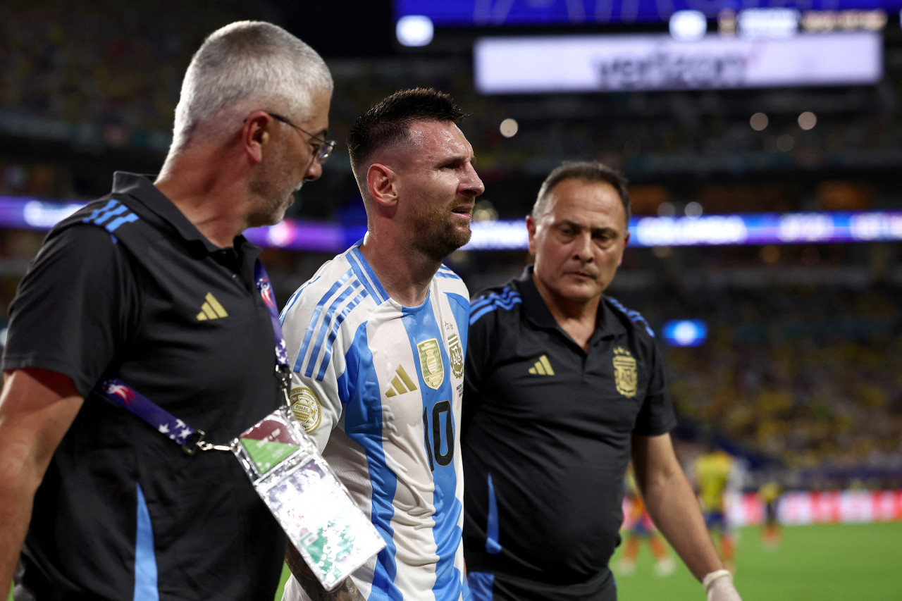 Lionel Messi; Argentina vs. Colombia; Copa América 2024. Foto: Reuters.