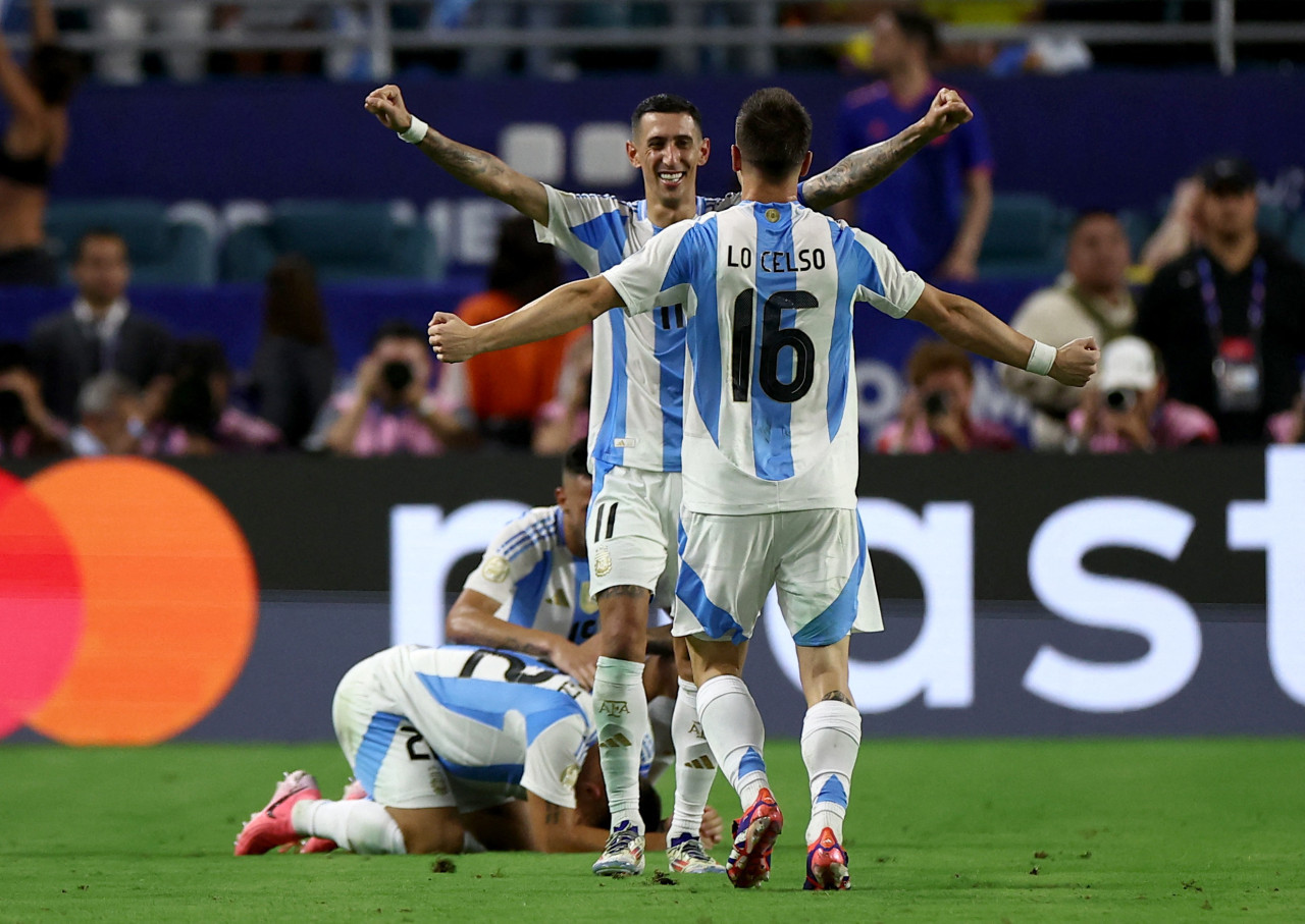 Ángel Di María, final Copa América 2024. Foto: Reuters