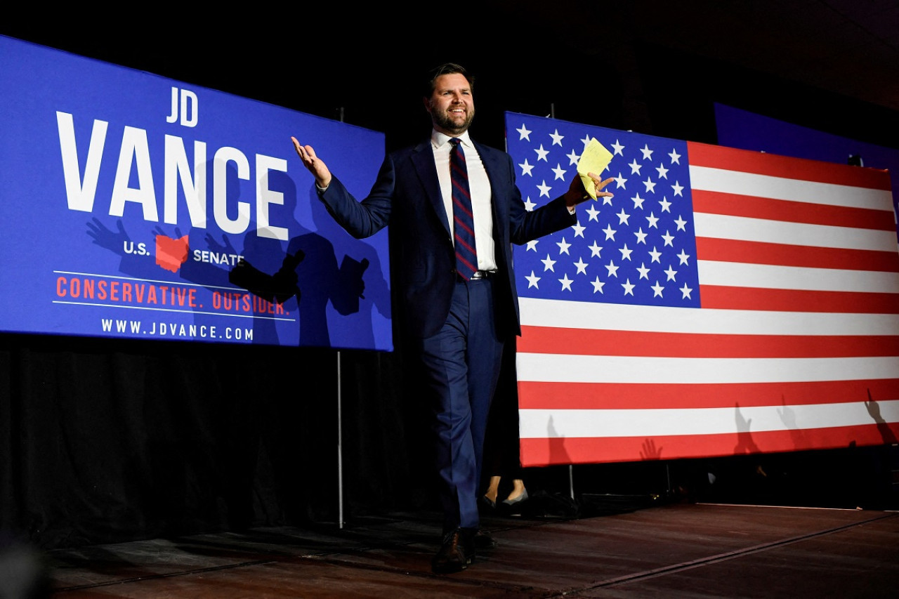 J. D. Vance, el candidato a vicepresidente de Donald Trump. Foto: Reuters.