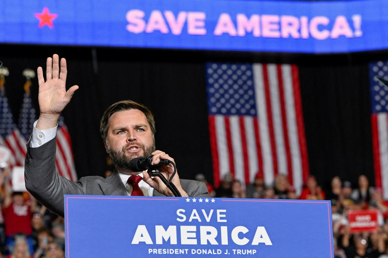 J. D. Vance, el candidato a vicepresidente de Donald Trump. Foto: Reuters.